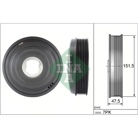 Schaeffler Ina Riemschijf, krukas INA 544 0136 10