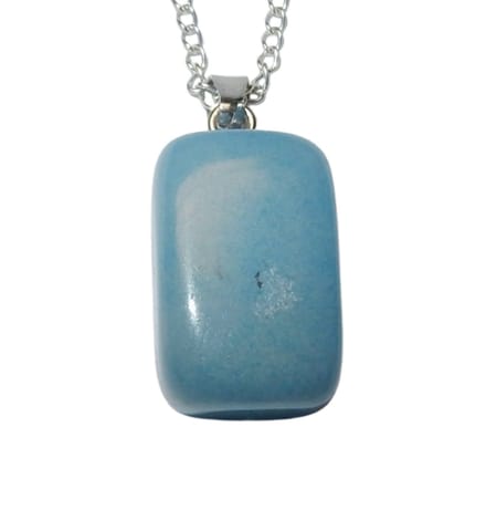 Blauw Calciet Trommelsteen Hanger