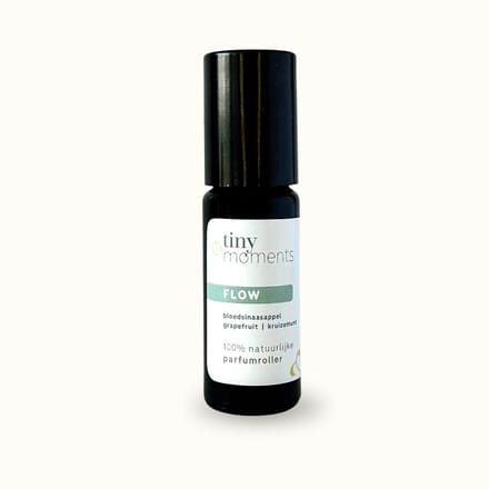 Tiny Moments Etherische Olie Roller voor Focus en Concentratie - Flow - Bloedsinaasappel, Grapefruit, Munt - 10 ml