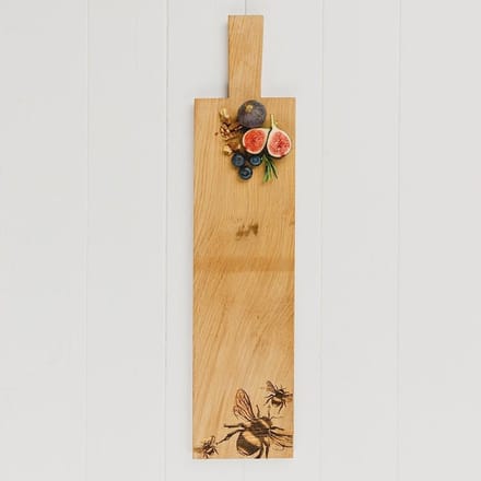 Serveerplank Bijen Lang - 60x15 - Schots Eikenhout - Scottish Made