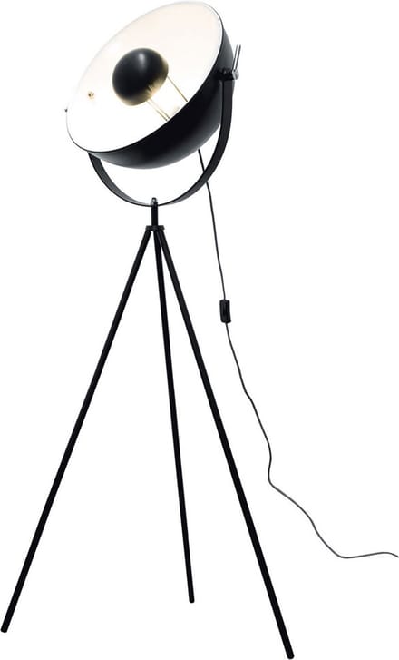 Home Deco Light - Staande Lamp - Driepoot - Wit - Zwart - 143 CM