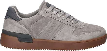 Björn Borg Spin Suede Sneaker Heren Lage Schoen Mannen - Grijs - Suede - Maat 41