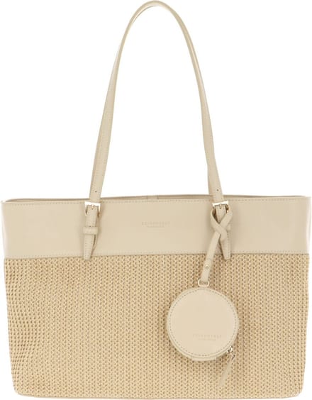 SEIDENFELT MANUFAKTUR Shopper Schoudertas Lysekil Shoulder Bag Straw Beige