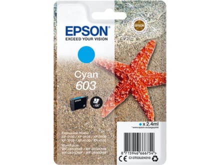 Epson originele inktcartridge 1 stuk cyaan - Standaardcapaciteit voor uw printer - Office Electronics