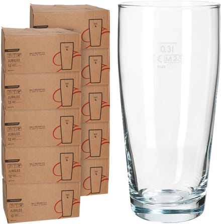 120-delige set bierglazen WILLIBECHER 0,3L geijkt van glas – 42097