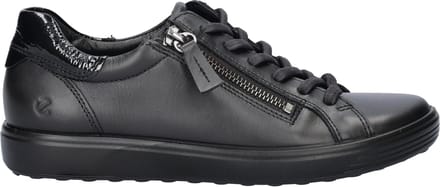 Ecco Soft 7 dames sneaker - Zwart zwart