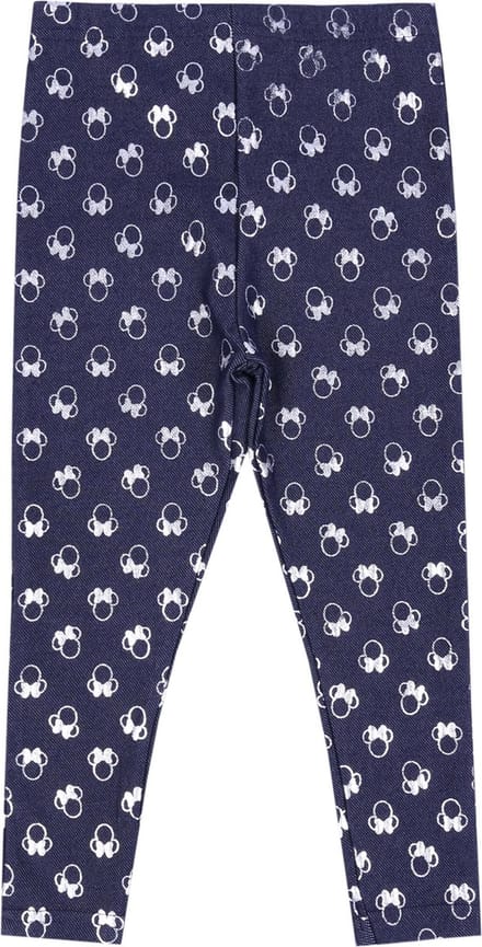 DISNEY Minnie Mouse legging/legging marineblauw en zilver