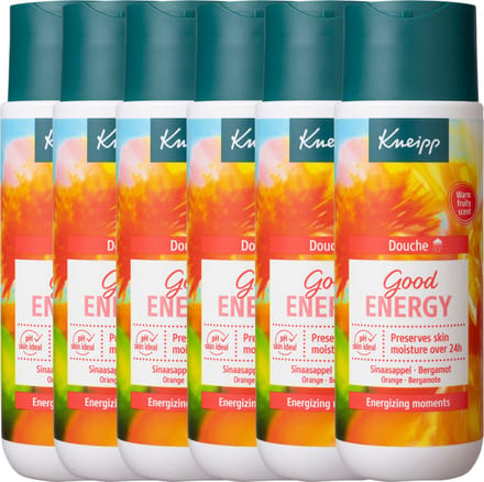 Kneipp Douche Good Energy - 6 x 200 ml - Voordeelverpakking