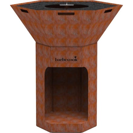 Barbecook Nestor Original - Houtbarbecue - Corten staal - 92x92x101cm