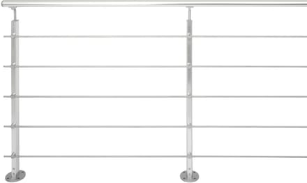 Kordo - Balustrade, vlakke bevestiging - INOLINE - Grijs - 2m
