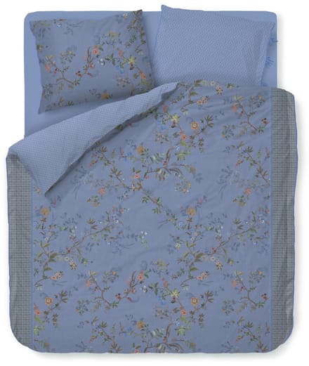 Pip Studio Bustani dekbedovertrek - Eenpersoons - 140 x 200/220 cm - Blauw