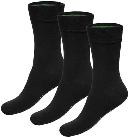 Bamboo Basics Zwarte Sokken Beau - 3-pack - Maat 47-50 - Bamboe Sokken - Normale Sokken