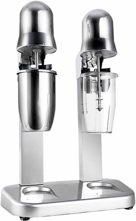 Milkshakemaker Roestvrij Staal - Drankmixer Blender - Dranken Maken - Variabele Snelheid - 650ml Capaciteit - Zilver