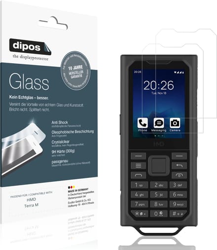 dipos – 2x Pantserfolie geschikt voor HMD Terra M | 9H Screenprotector