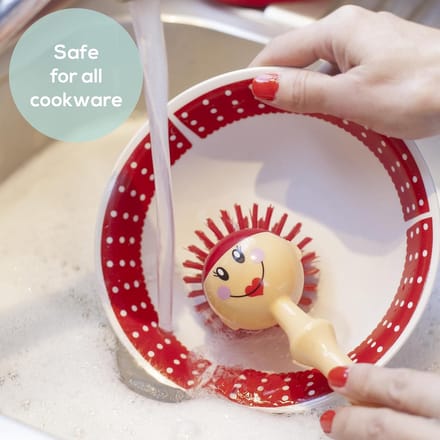 Dolls Afwasborstel in de vorm van een pop