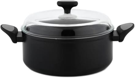 Nois Silver Salto - Traditionele Pan - 7L - Inductiecompatibel - Duurzaam Aluminium - Soft-Touch Handgrepen