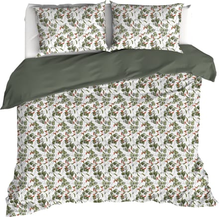 De Witte Lietaer Dekbedovertrek Whisper, Douglas Fir - 200 x 200/220 - Katoen Percal