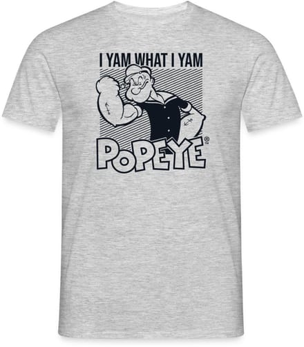 Popeye I Yam What I Yam T-Shirt Heren