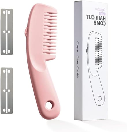 Haarkam Trimmer - Haardunner Styling - Thuis Knippen - Verstelbare Messen - Compact Ontwerp - Zwart