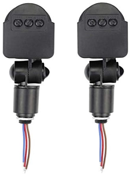 2 stuks DC 12V Outdoor Infrared PIR Bewegingssensor Schakelaar