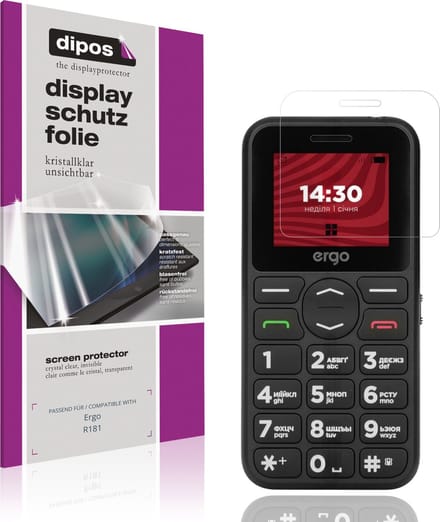 dipos – 4x Beschermfolie geschikt voor Ergo R181 | Krasbestendige & heldere Screenprotector Ultra-Thin
