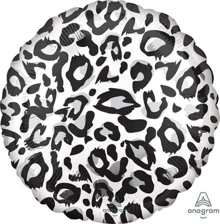 Folieballon Snow Leopard print 43 cm