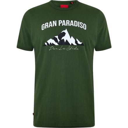 Luke Heren Arandano Lettering Regular T-Shirt (Groen)