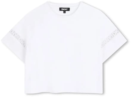 Dkny D62623 T-shirt Met Korte Mouwen Wit 16 Years Meisje