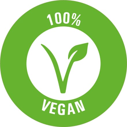 Vegan sticker op rol 20 mm - 1150 per rol
