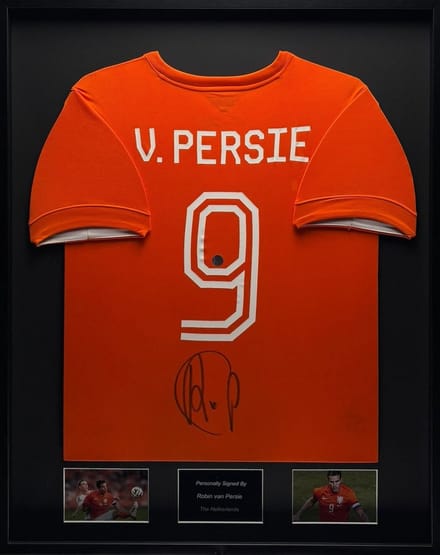 Robin van Persie Nederland 14/15 ingelijst thuis shirt