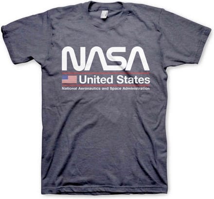 NASA Heren Tshirt -S- United States Blauw