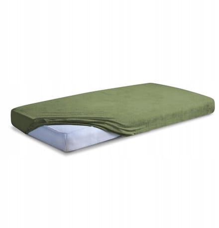 Hoeslaken Frotte met Elastiek 140x200cm - Groen