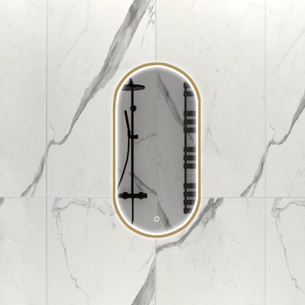 DutchLine - Ovaal LED Spiegel 35 – Gunmetal