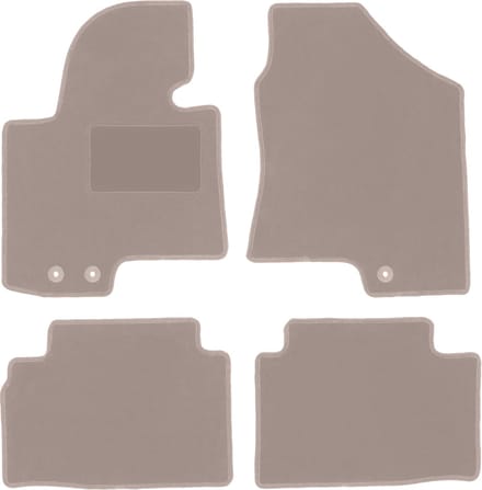 Beige veloursmatten voor: Hyundai ix35 SUV (2009-2015)