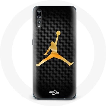 Coque - Huawei - P20 Air - Jaune - Logo Michael Jordan - Souple jaune