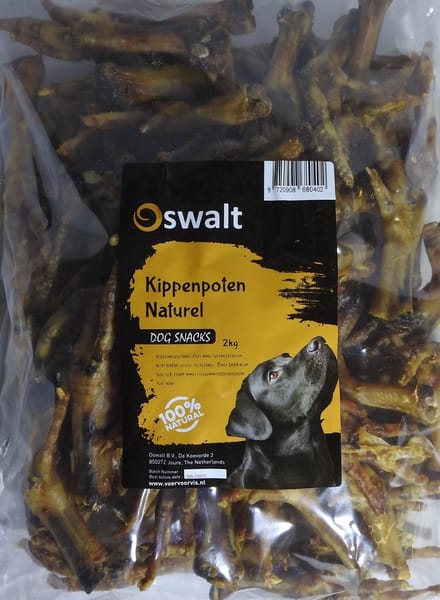Oswalt Kippenpoten - Naturel - Hondensnack - 2KG