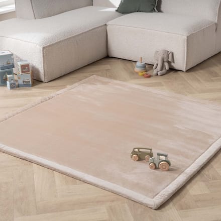 Little Olly Vierkante speelmat - Jip Beige | Wasbaar - 120x120cm