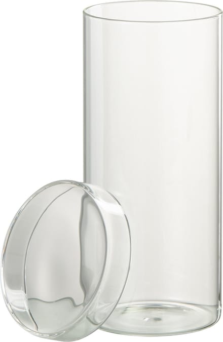 J-Line voorraadpot Lisa - glas - transparant - large