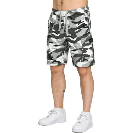 Enzo | Heren camo cargo shorts