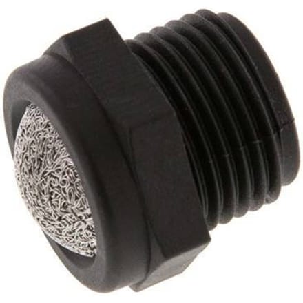 G3/8'' PA Compact Pneumatische Geluiddemper 1.4301 Draadgaas [2 Stuks]
