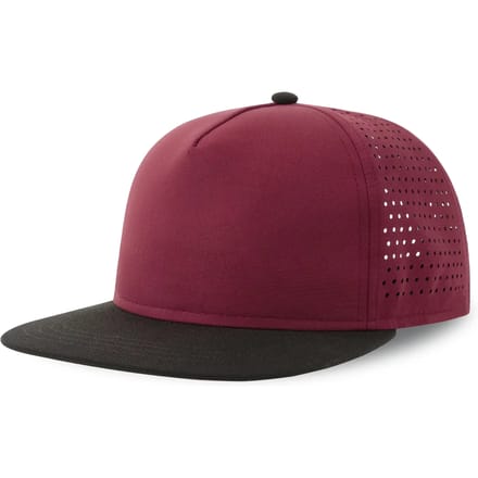 Atlantis Headwear Bank Five Cap Recycled AT424 - Burgundy/Black - One size