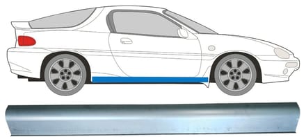 Reparatie dorpel voor Mazda MX-3 1992-1998 / Links = Rechts (symmetrisch)