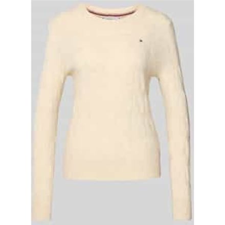 Regular fit gebreide pullover van pure wol