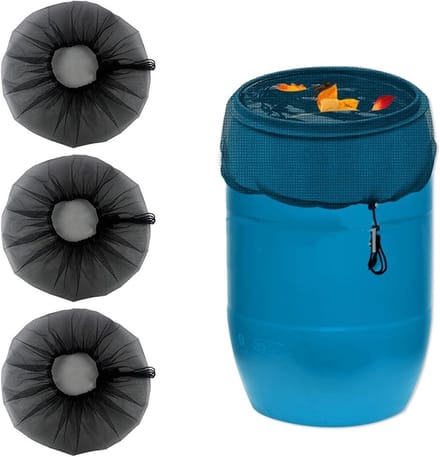 Regenton Net - Wateropvang Deksel - Tuin Onderhoud - Effectieve Bescherming - 60 cm - Zwart