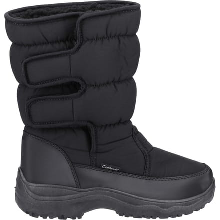 Cotswold Welland Textiel Dames Zwarte Winter Middelhoge Laarzen