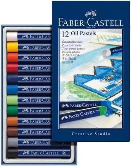 12x oliepastelkrijt Faber castell 11mm