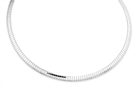 Montebello Ketting Bloome - 316L Staal - Omega Schakel - 6mm - 50cm