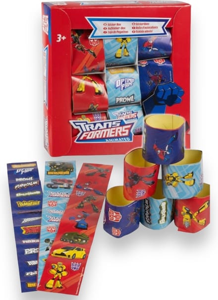 Transformers sticker box