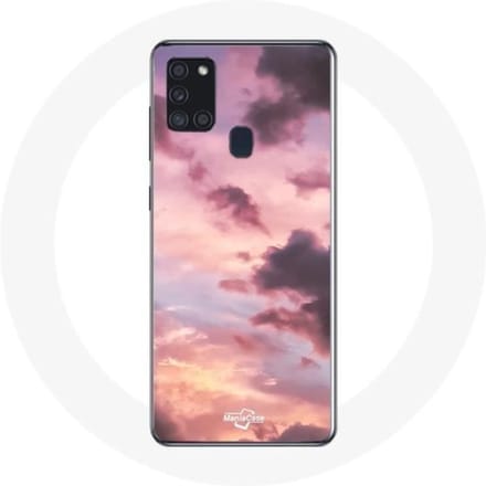 Samsung Galaxy A21S Sunset hoesje als achtergrond
