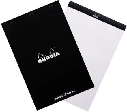 Rhodia DotPad - Notitieblok - N19 - A4+ - gepunteerd - 80g - Zwart - 80 vel
